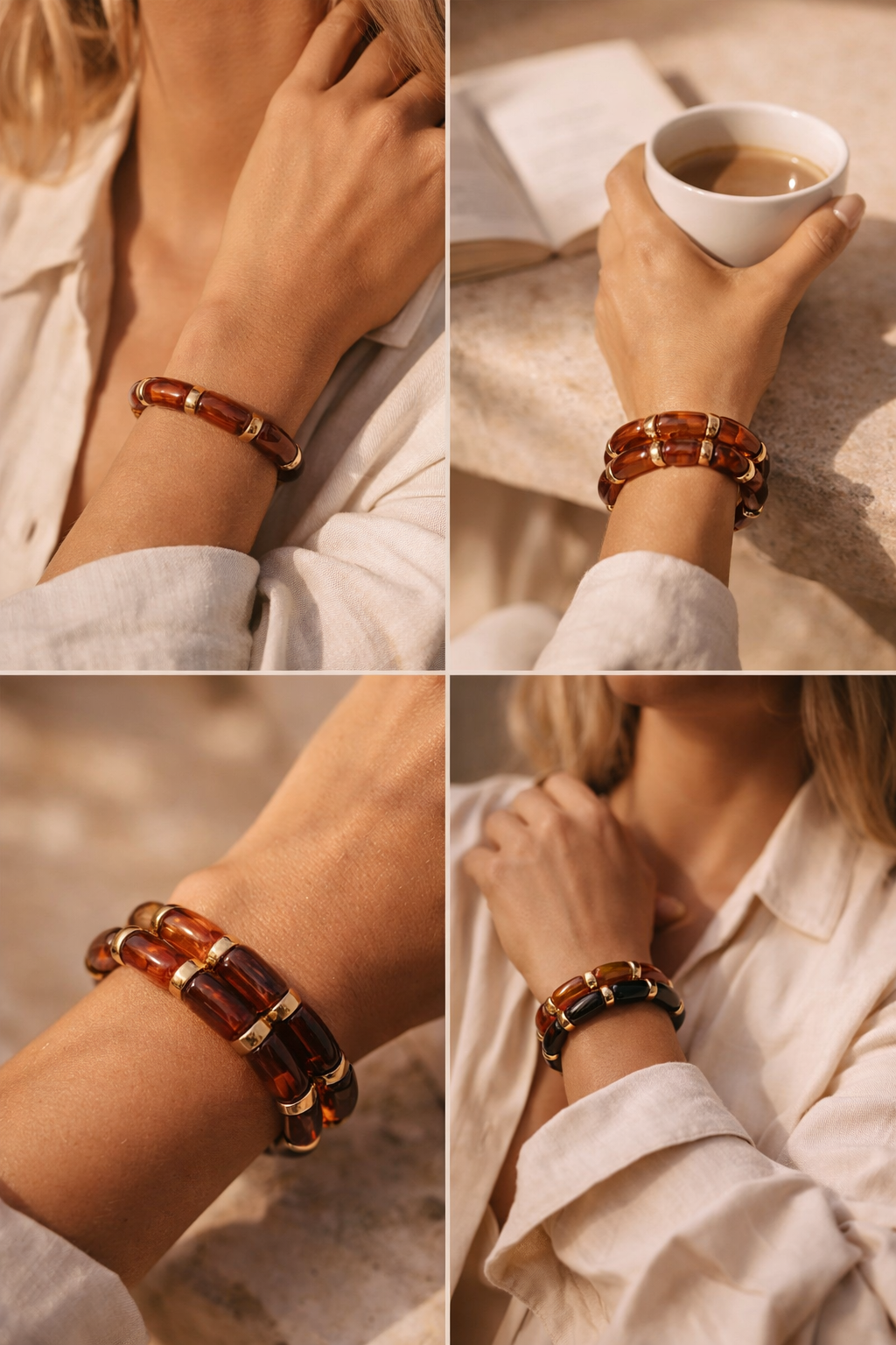 BRACELET TERRA — AMBRE CHAUD