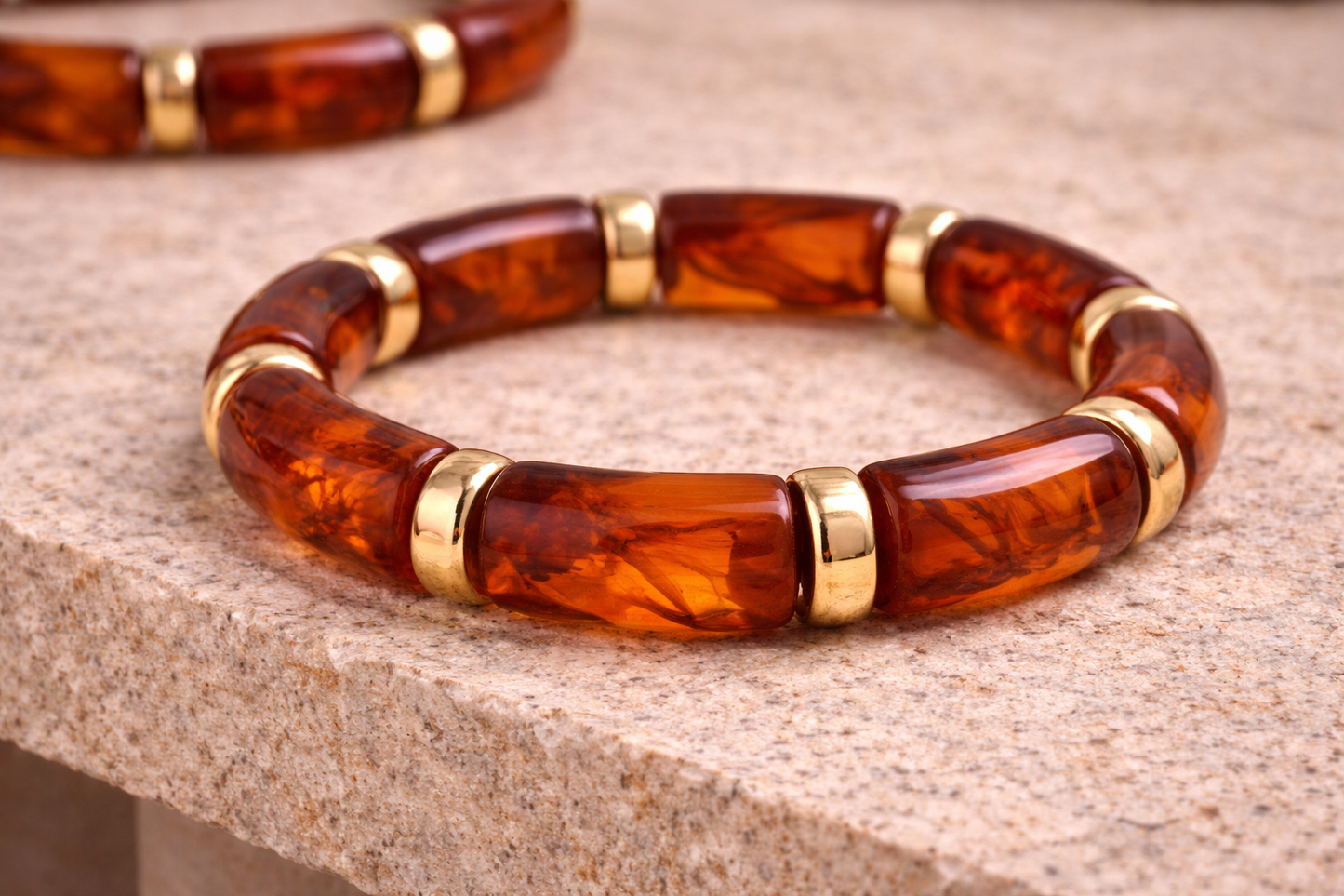 BRACELET TERRA — AMBRE CHAUD