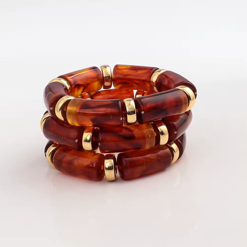 BRACELET TERRA — AMBRE CHAUD